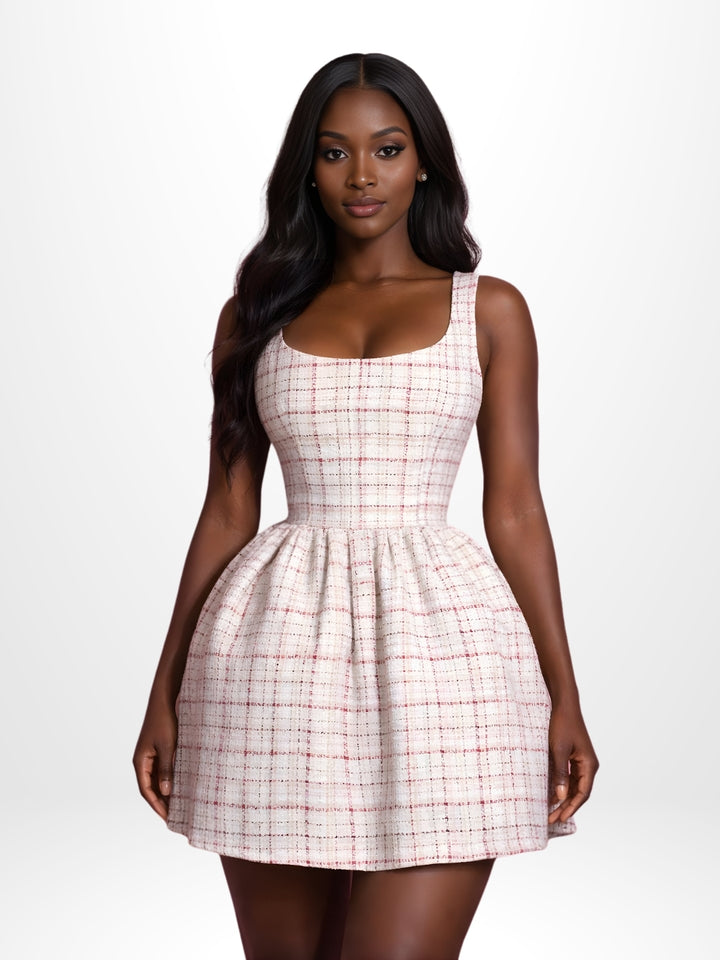 Tweed Babydoll Dress