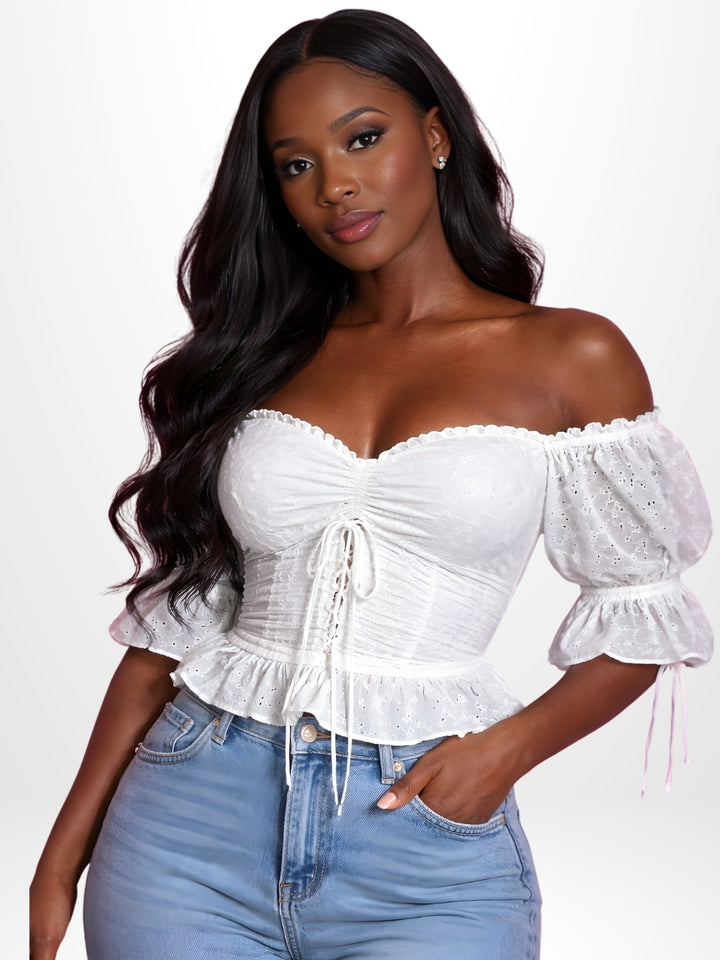 Lace Me Up Blouse