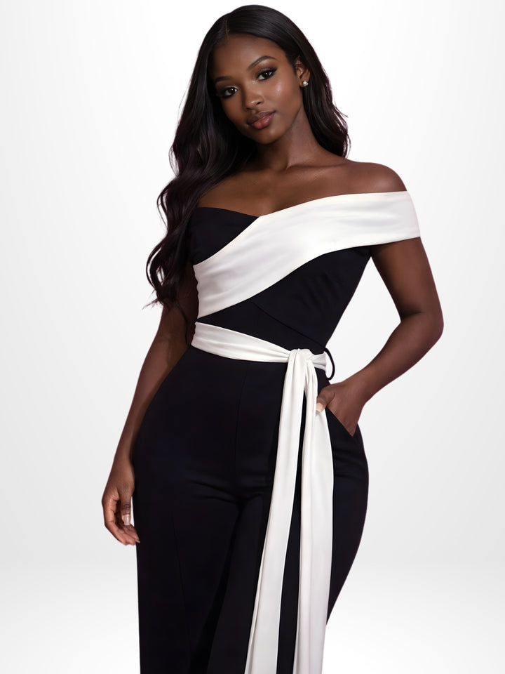 Ivory Noir Jumpsuit